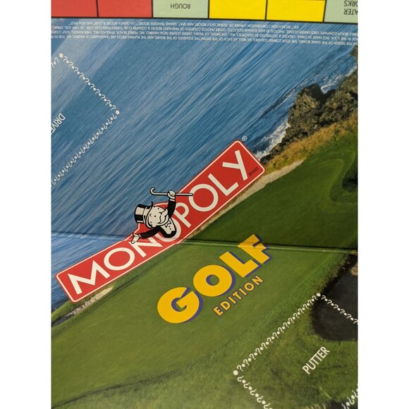 Vintage 1998 Monopoly Golf Edition Game Replacement Board - Picture 7 of 8